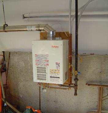 Bosch tankless water heater installed in Lexington, MA