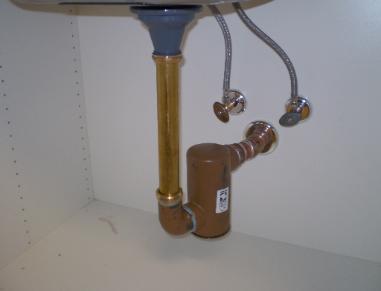 Hair trap for a beauty salon installed in Melrose, MA