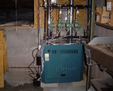 Burnham natural draft hot water boiler installed in Medford, MA 