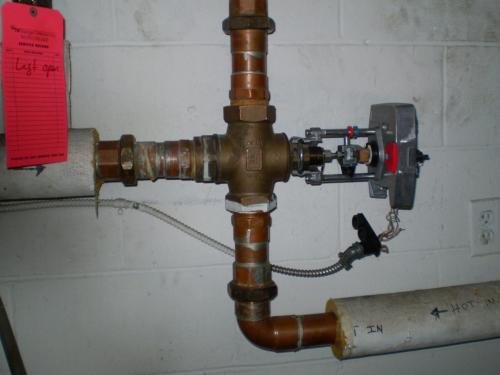 Commercial mixing valve for hotel in Charlestown, MA