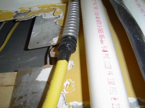 1" TracPipe gas line  installed in Melrose, MA 