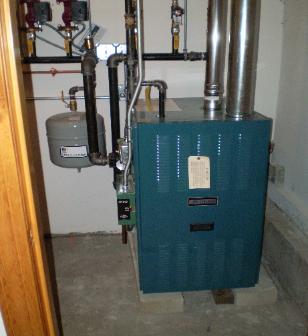 Burnham hot water cast iron boiler installed in Somerville, MA