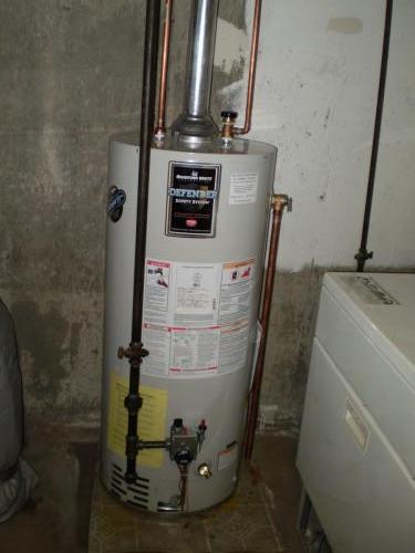 Bradford White water heater installed in Bedford, MA