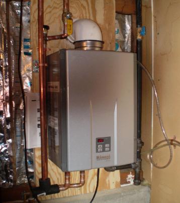 Rinnai tankless water heater installed in Wakefield, MA