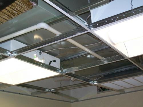 Ductwork installed in drop ceiling installed in Andover, MA