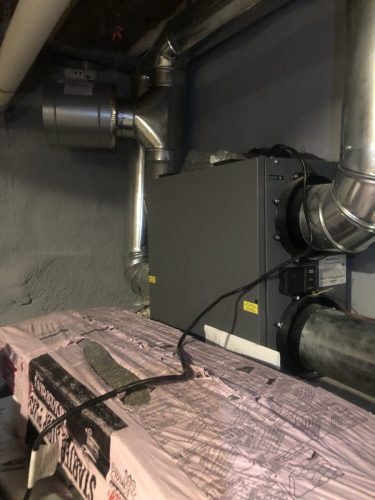 Honeywell ERV installed in Lynnfied, MA