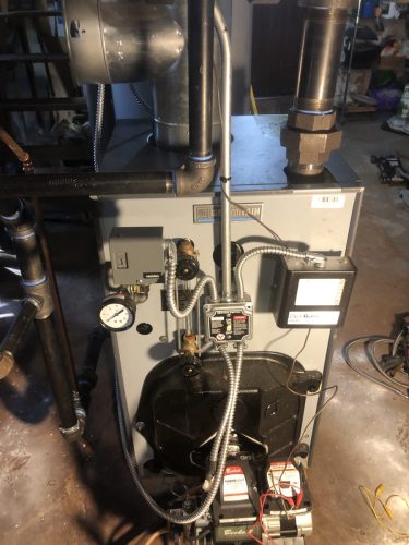 Weil Mclain oil steam boiler