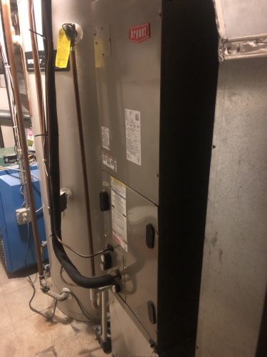 First company hydro air handler installed in North Reading, MA