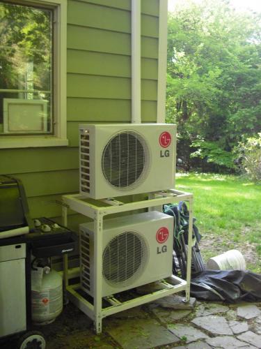 LG Air conditioning heat pump installed in Melrose, MA 