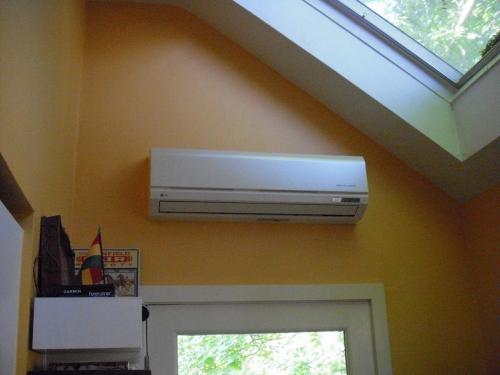 LG mini split evaporator heat pump installed in Melrose, MA