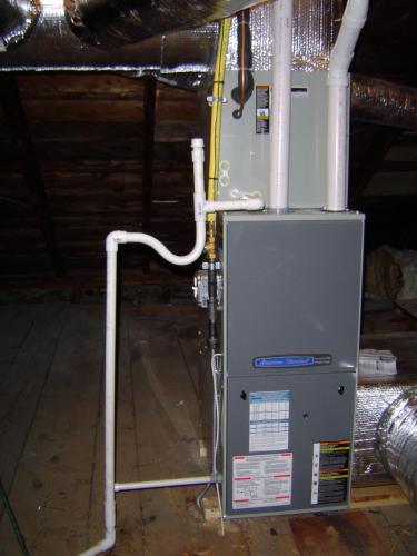 American Standard 95% high efficiency furnace installed in Andover, MA.