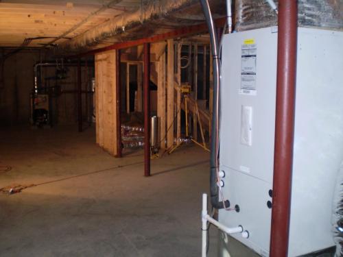 First Company hydro air system installed in Medford, MA.  This system was installed in conjunction with a Lochinvar 95% efficient boiler.