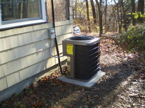 York air conditioning condenser installed in Winchester, MA