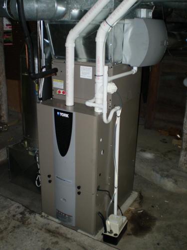 York high efficiency furnace installed in Newton, MA 